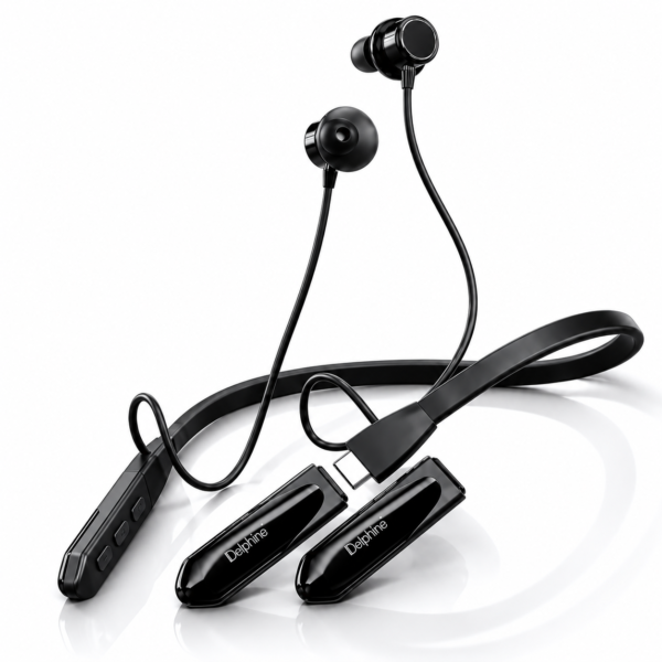 Glossy Delphine Neckband Earphones