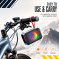 Portable Speaker on Bicycle Handlebar